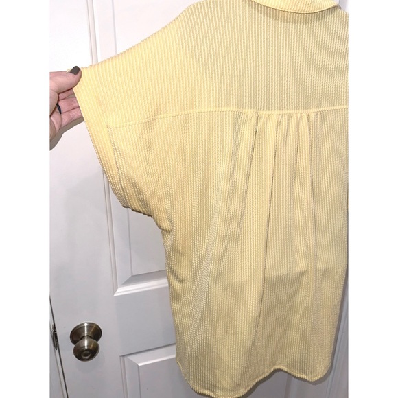 Blumin yellow collared Ribbed Top - Picture 7 of 7